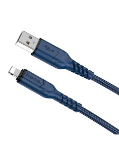 USB дата кабель Lightning X59 2м синий Hoco