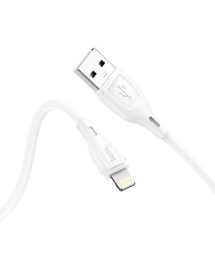 USB дата кабель Lightning X61 силиконовый белый Hoco