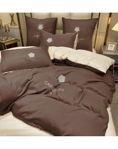 Комплект постельного белья Камелия с ароматами и стразами 2 спальный Mency