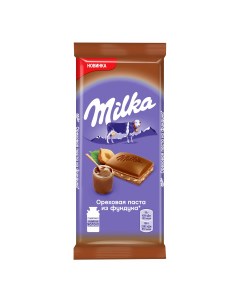 Шоколад молочный с арахисовой пастой из фундука 85 г Milka