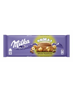 Шоколад Mmmax молочный с цельным фундуком 270 г Milka
