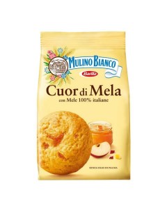 Печенье Cuor Di Mela песочное с яблочным джемом 250 г Mulino bianco