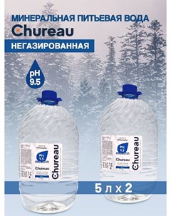 Минеральная питьевая вода негазированная щелочная 5 л х 2 шт Chureau
