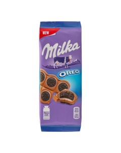 Шоколад молочный с печеньем Орео с начинкой со вкусом ванили 92 г Milka