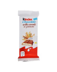 Шоколад молочный со злаками 23 5 г Kinder