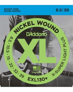 Daddario Exl130 струны для электрогитары Extra Super Light Plus 8 5 39 Nobrand
