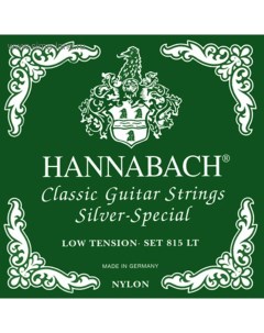 Струны для классической гитары 815LT Green SILVER SPECIAL Hannabach