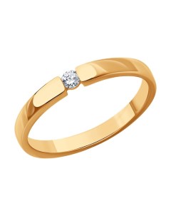 Обручальное кольцо из золота Sokolov