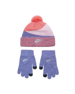 Шапка и перчатки Шапка и перчатки Heather Block Pom Beanie Set Nike