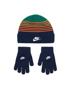 Шапка и перчатки Детский набор шапка и перчатки Striped Beanie Gloves Set Nike