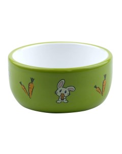 Миска для грызунов Bunny зеленая керамическая 12х12х5 5см 320мл Foxie
