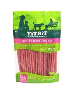 Лакомство для собак Колбаса Пармская 350г XXL выгодная упаковка Titbit