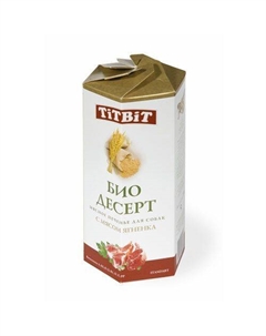 Лакомство для собак Печенье с мясом ягненка стандарт Titbit