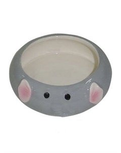 Миска для грызунов Elephant серая керамическая 8,5х2,5см 80мл Foxie