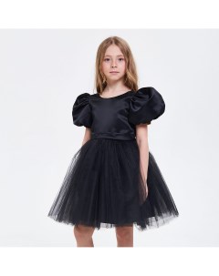 Чёрное платье с рукавами буф Krolly
