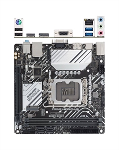 Материнская плата ASUS Prime H610I-Plus-CSM H610 Socket-1700 2xDDR5, 4xSATA3, 1xM.2, 1xPCI-E16x, 2xUSB3.2, D-Sub, DP, HDMI, Glan, mini-ITX Asus
