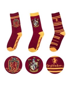 Комплект носков Gryffindor размер 35 45 3 пары Harry potter