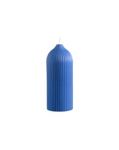 Свеча декоративная ярко синего цвета Edge Синий 8 5 Tkano