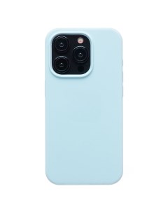 Чехол накладка Soft Touch для смартфона Apple iPhone 15 Pro силикон пастельно синий 221548 Org