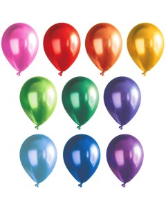 Набор воздушных шаров 10 штук 30 см цвет ассорти металлик BLS 30 Boomzee