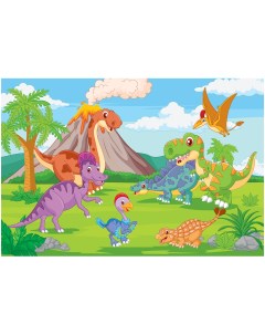 Пазл 24 эл Maxi Динозавры на лужайке 2шт Три совы