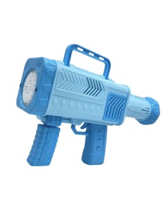Генератор мыльных пузырей пистолет развивающая игрушка голубой Nobrand