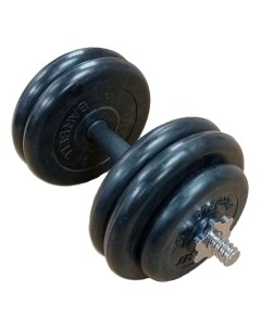 Гантель разборная обрезиненная MB ATLET 26 9кг 1 шт с хромированным грифом Mb barbell