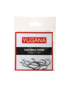 Крючки офсетные Wide Range Worm No 4 5 шт в упаковке 1 набор Yugana