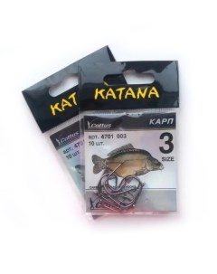 Крючки рыболовные 3 Katana
