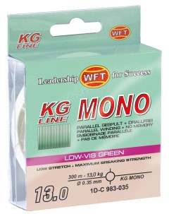 Леска монофильная KG Mono Green 300 м 0 35 мм Wft