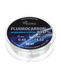 Леска FX Fluorocarbon 0 45 мм 20 м Allvega