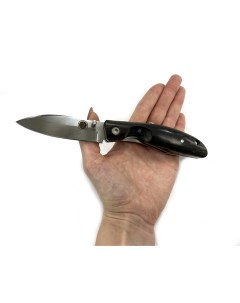 Нож складной Канадский кованая Х12МФ стабил карельская береза Мастерская ножей ефремова
