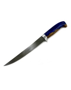 Нож филейный большой сталь 95х18 карельская береза акрил Ворсма