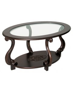 Журнальный столик Овация С 147 90х61х49 см тёмно коричневый Мебелик