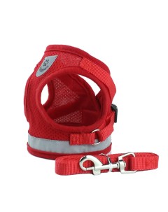 Шлейка для собак прогулочная красный полиэстер неопрен размер XL Mirestra