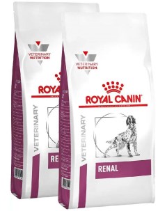 Сухой корм для собак RENAL RF14 при почечной недостаточности 2шт по 14кг Royal canin