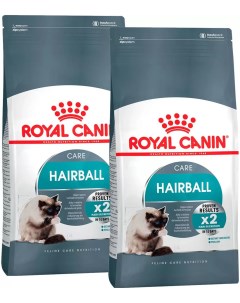 Сухой корм для кошек Hairball Care для вывода шерсти 2 шт по 0 4 кг Royal canin