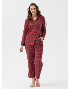 Жен пижама с брюками Добрый вечер Бордовый р 42 Оптима трикотаж