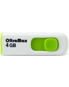 Накопитель USB 2 0 4GB OM 4GB 250 Green 250 зелёный Oltramax