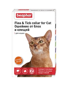 Ошейник для кошек от блох оранжевый 35см Beaphar