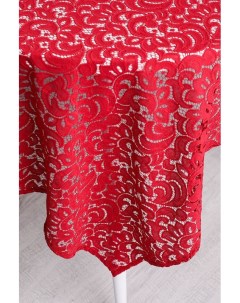 Хлопковая скатерть с кружевной отделкой Red Lace Coincasa