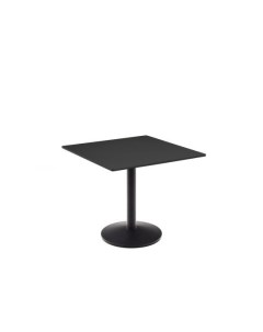 Esilda Садовый стол черного цвета с черной металлической ножкой La forma (ex julia grup)
