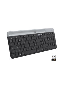 Клавиатура беспроводная K580 мембранная Bluetooth USB черный серебристый 920 010622 Logitech