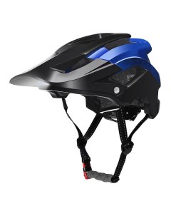 Велосипедный шлем YXE009 с фонарем синий Rockbros