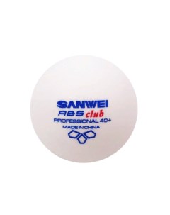 Мячи для настольного тенниса ABS Club Training 40 Plastic Polybagx100 40176 White Sanwei