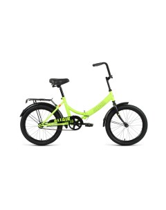 Велосипед City 20 2022 14 ярко зеленый черный Altair