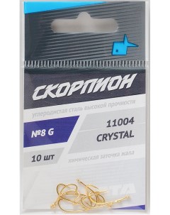 Рыболовный крючок Crystal 10 шт 2 РВ 101094 Olta