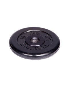 Обрезиненный диск Barbell d 51 мм чёрный 10 0 кг 447 Mb barbell