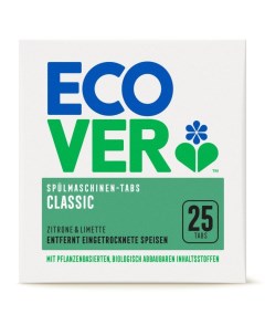 Экологические таблетки для посудомоечной машины 25шт 500г Ecover