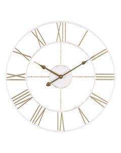 Часы настенные серия Классика d 47 5 см корпус белый с золотом Рубин